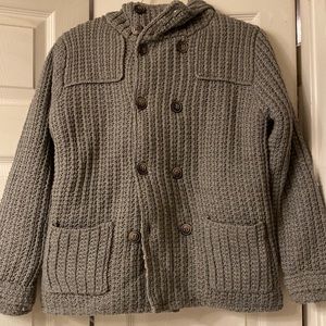 Zara hooded knit cardigan